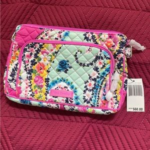 Vera Bradley Iconic RFID Little Hipster in Wildflower Paisley pattern